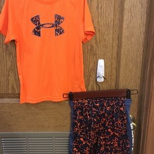 Boys size 6 under armour set